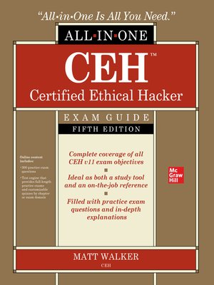 cover image of CEH Certified Ethical Hacker All-in-One Exam Guide